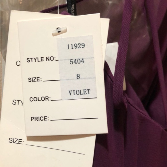 Violet size 8 long gown NWT - Picture 5 of 6